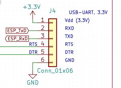 ESP32 UART0 Connections